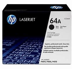 Genuine Laser Toner for HP LaserJet 64A, CC364A-Estimated Yield 10,000 pages @ 5%