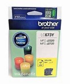 Genuine Yellow Inkjet for Brother LC673-Estimated Yield 2,400 @ 5% Coverage